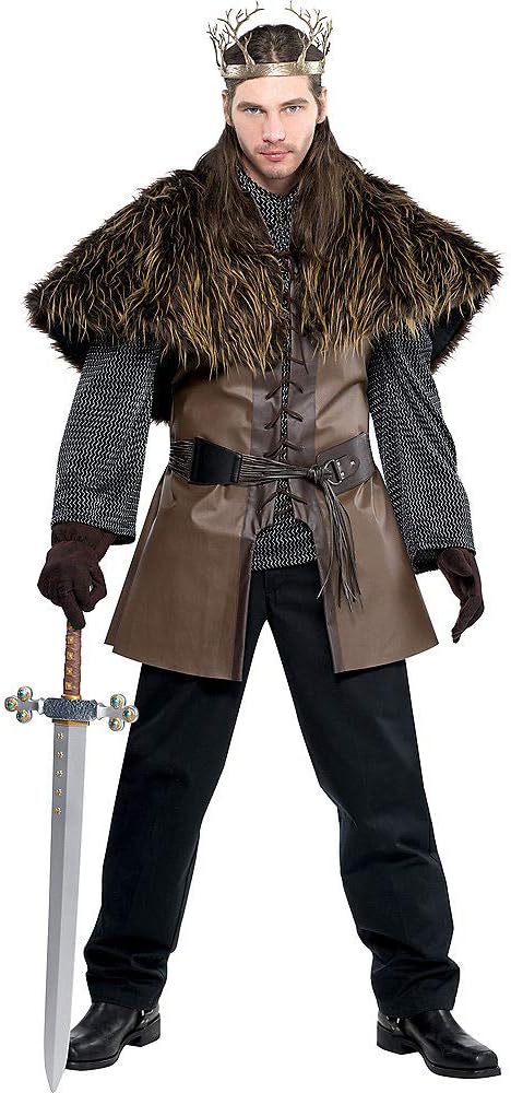 Chainmail Tunic and Cowl | Adult Size | Silver | 1 Pc : Clothing, Shoes & Jewelry