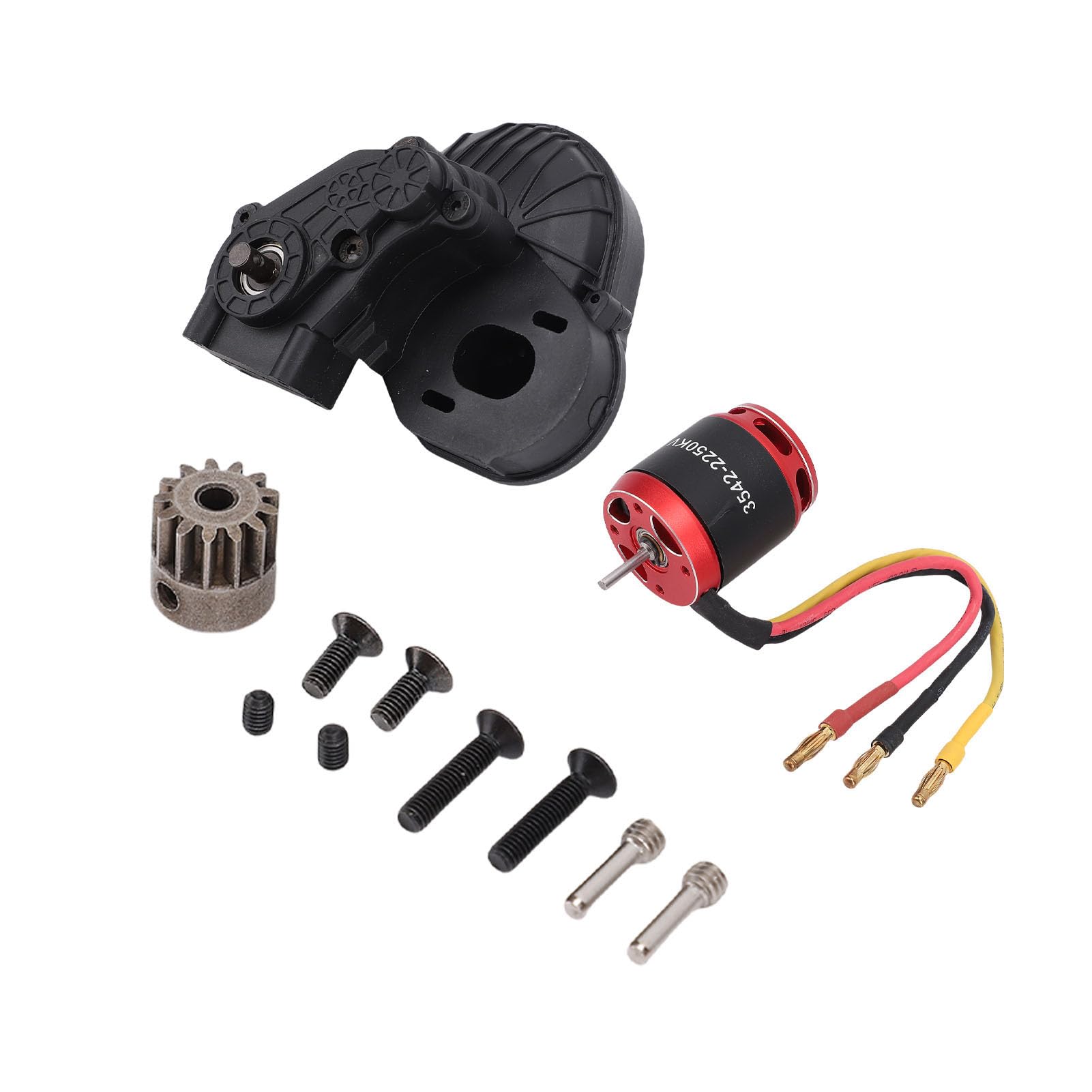 Pongnas Motore Brushless di Ricambio 3542 per Auto Cingolata SCX10 II 90046/10 RC – Motore Outrunner a Bassa velocità da 2250 KV con Albero da 3,17 Mm e Spina a Banana da 4,0 Mm