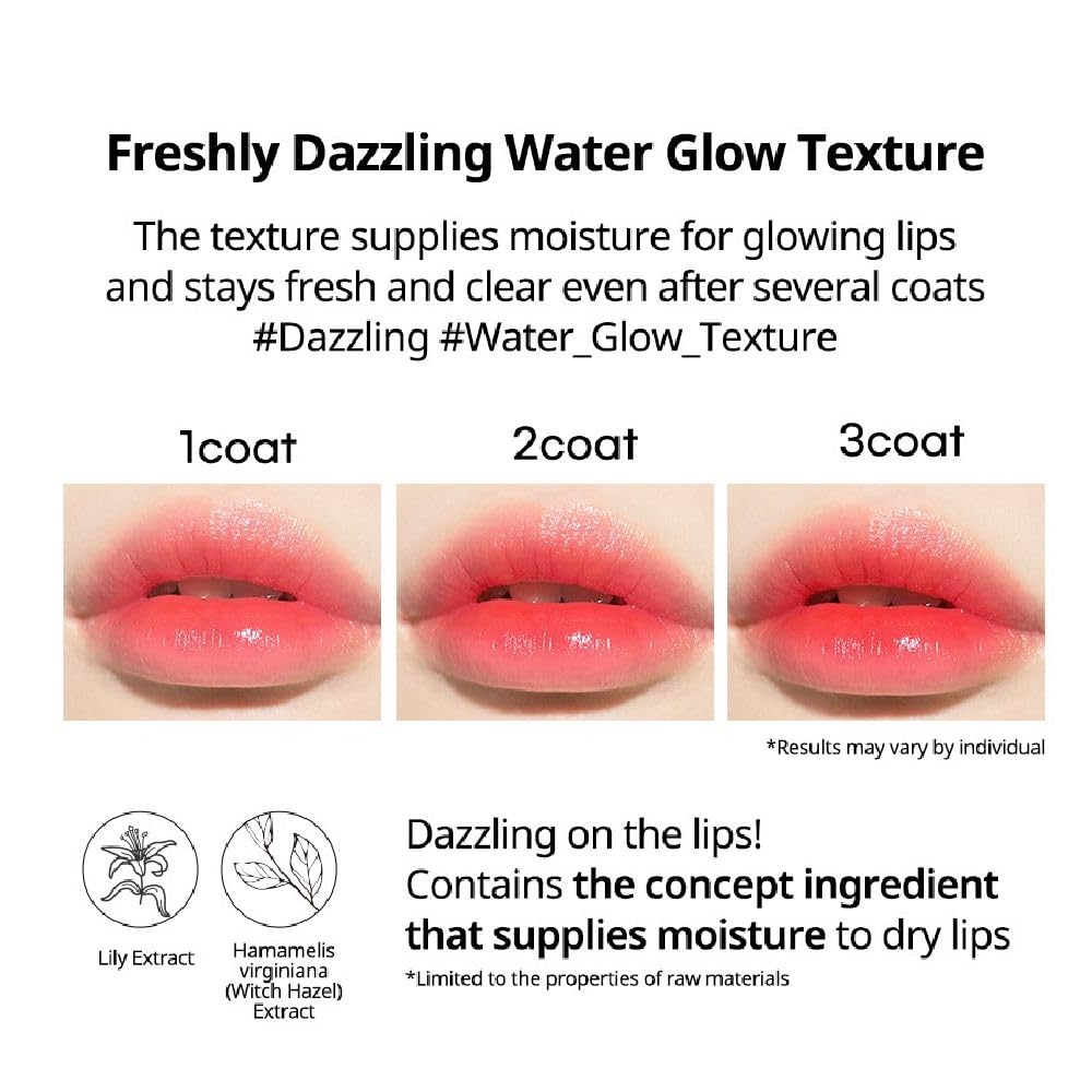 PERIPERA Kalıcı, Pigmentli, Işıltılı, Parlak Bitişli Tint Ink Mood Glowy Tint (37 Coral Pretty)