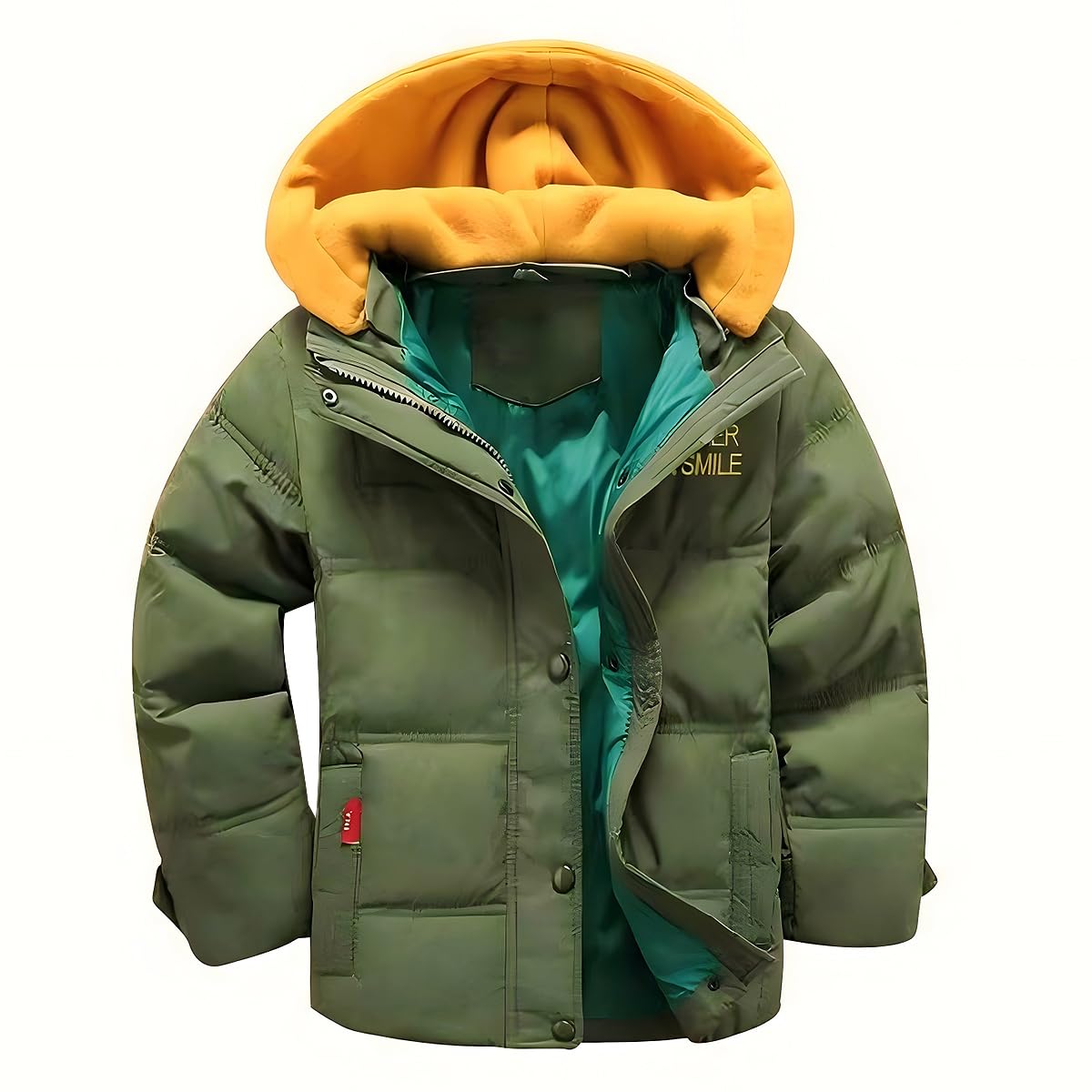 linboo Doudoune Enfant Garçon Manteau de Duvet Blouson Chaud Veste d'Hiver à Capuche Sport Jacket