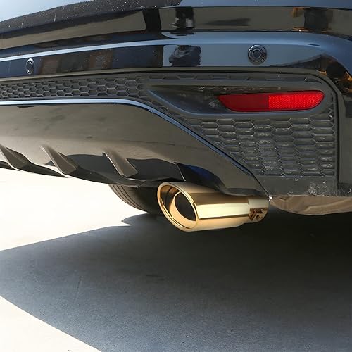 Miniatura 6 de Puntas de escape de acero inoxidable, silenciador de cola de escape de automóvil, modificación del silenciador, entrada de 2.5 pulgadas, salida de