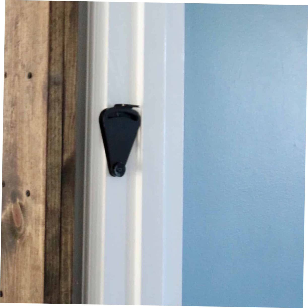 NUOBESTY 4 Pezzi Di Gancio Di Sicurezza Per Porta Scorrevole Chiusura A Scatto Codice Di Sicurezza Per Per Armadietti Fermo Per Porta Dell'Armadio Per Camper Lega Di Zinco Nera