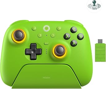 AKNES 8BitDo Ultimate 2 Kablosuz Kumanda, Windows/Android/Steam için, TMR Joysticks, 1000Hz Sorgulama Oranı, Dokunmatik/Salon Tetikleri, Hareket Kontrolü, L4/R4 ve 2 Programlanabilir Arka Düğme