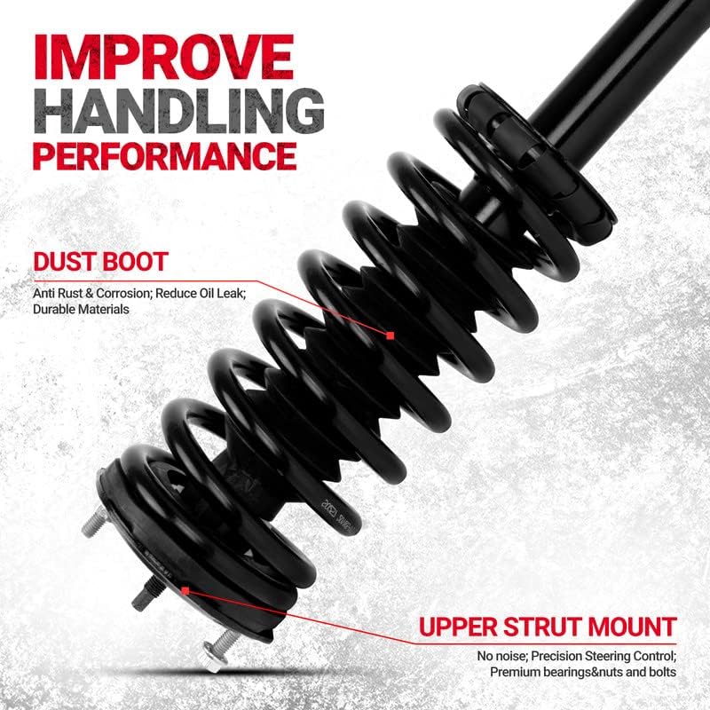 Strut Assembly, Rear Struts Compatible with Maxima 1995-1999, 171293 Set of 2 SAA040, Rear Struts and Shocks Complete Assembly