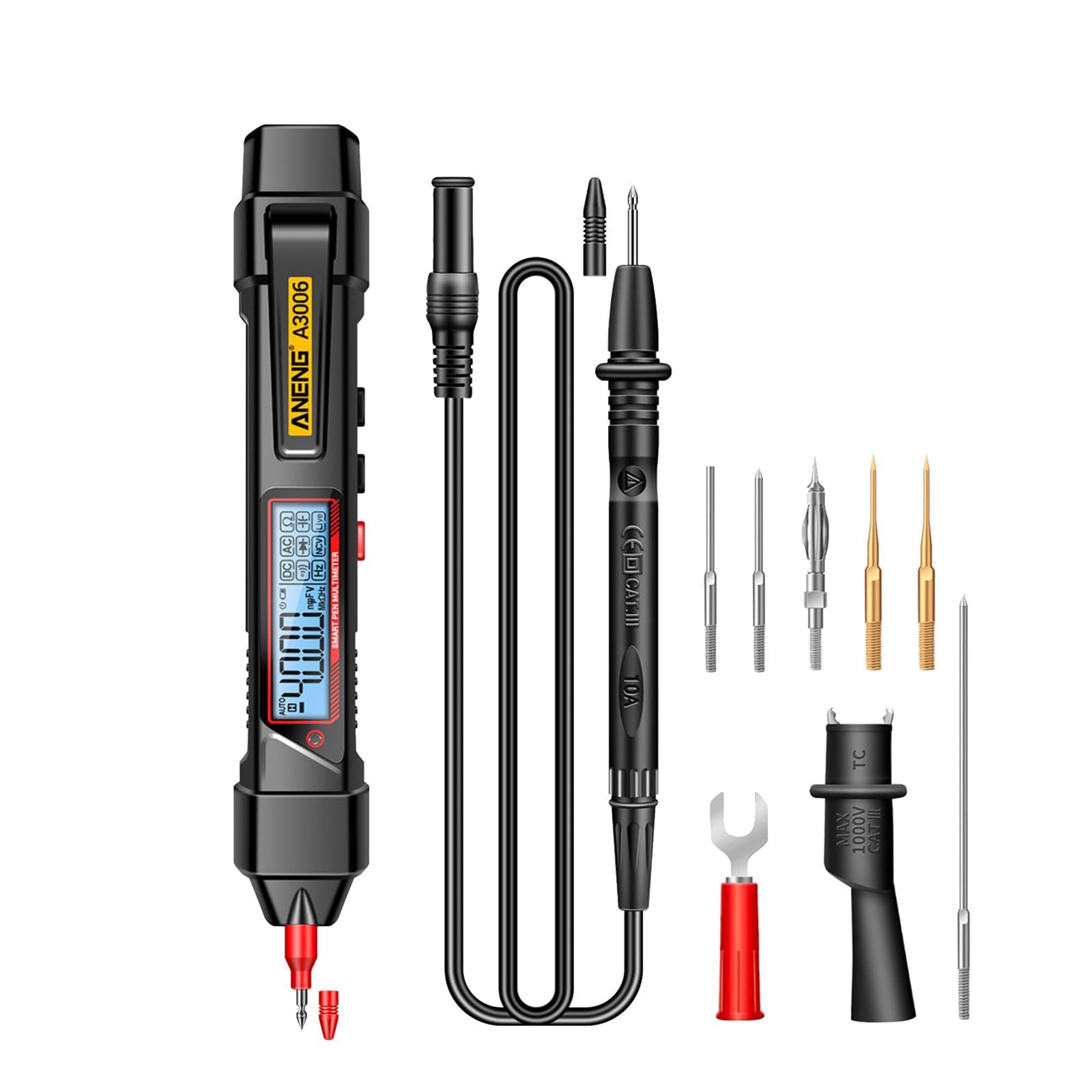 Pen Type Digital Multimeter Voltage Tester for Electrician Household Devices A3006 Pro-picture-14