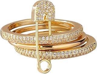 NALACAL Gold Stackable Rings