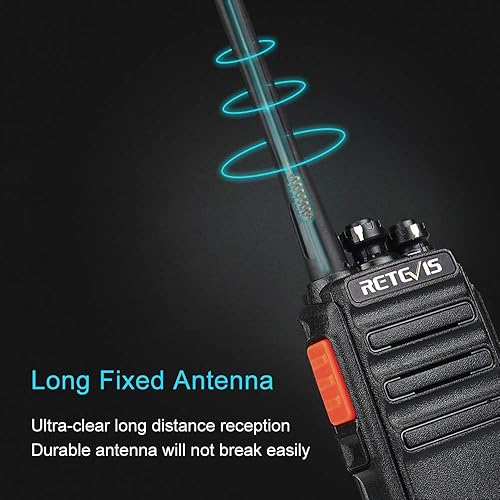 Miniatura 4 de Retevis H-777S Walkie Talkies de largo alcance, radios bidireccionales FRS portátiles resistentes recargables, manos libres, radios comerciales
