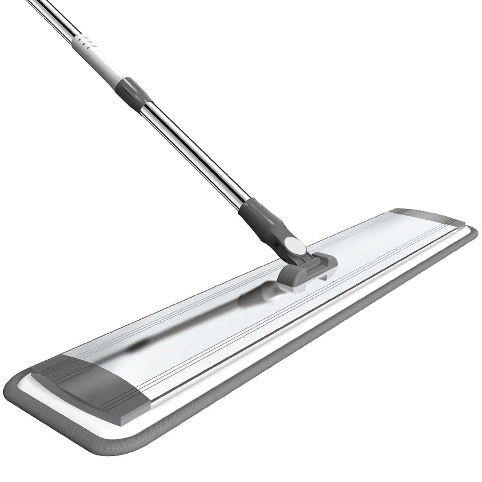 Mopa para Suelos con Paño Microfibra, Fregona Lavable Reutilizable, Limpiador De Suelos para Baldosas Laminado Y Superficies Lisas, Mopa Fregona con Mango Ajustable para Hogar
