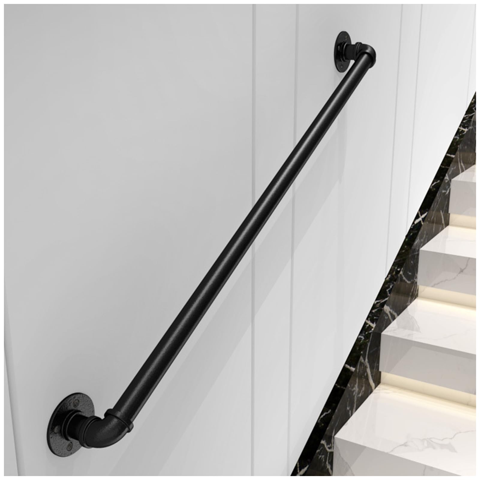 Main courante de 274 cm pour sécuriser l'escalier de mezzanine ou le porche