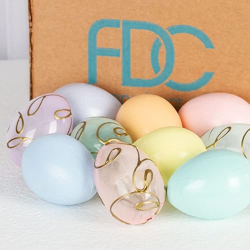Factory Direct Craft Juego de 20 huevos decorativos pastel surtidos para decoración de Pascua, baby shower y exhibiciones de primavera