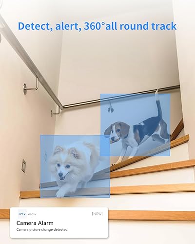Miniatura 5 de Cámara interior PTZ 2K, monitor de bebé con cámara y audio, cámara para mascotas con aplicación de teléfono para seguridad en el hogar, protección