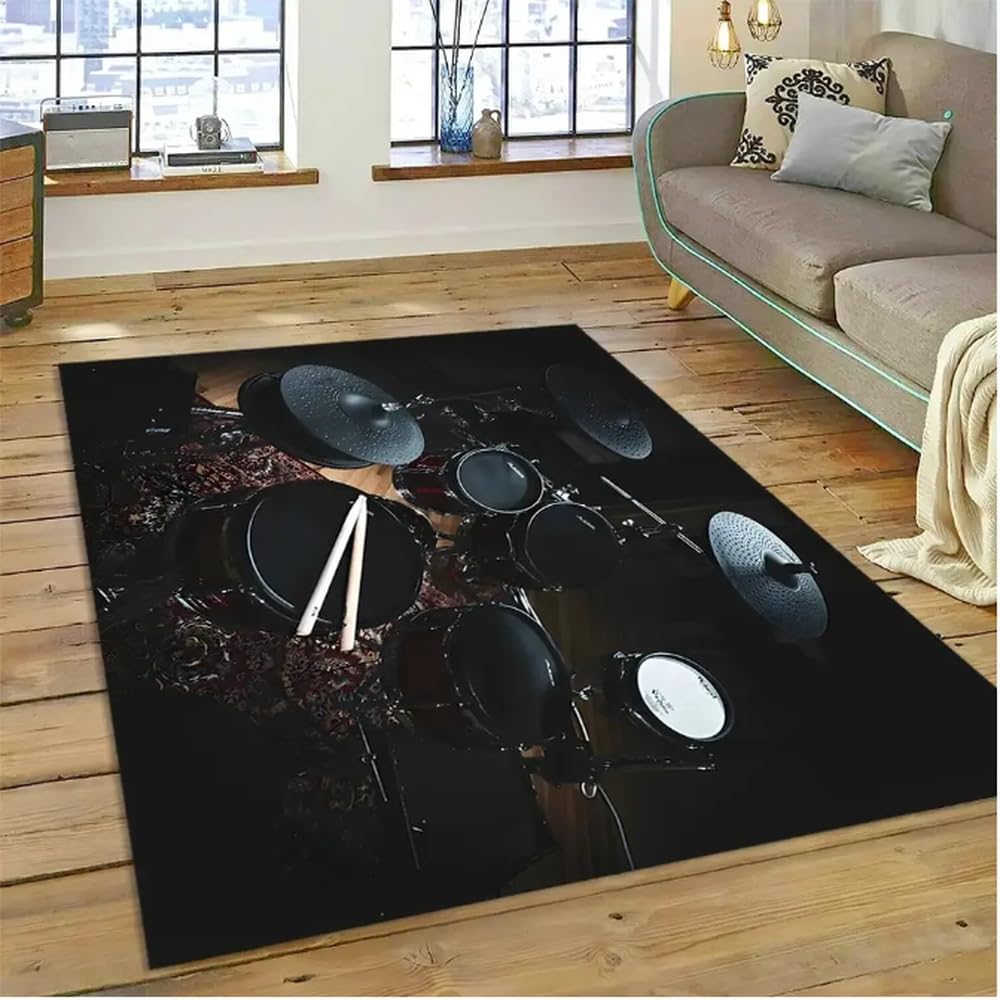 Tapis de sol antidérapant instruments de musique lavable et sécurisé pour chambre