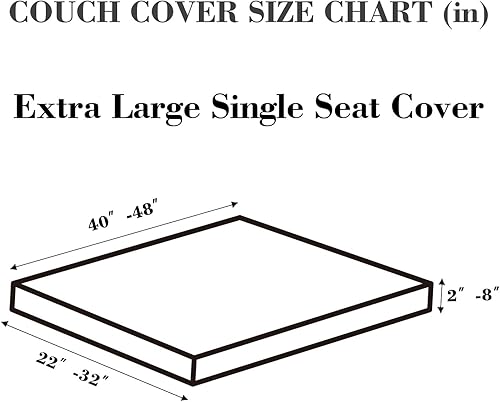 Miniatura 2 de Disayu - Fundas mágicas para sofá 2024, fundas universales para cojines de sofá, fundas lavables, elásticas y ajustables para sofá modular (funda de