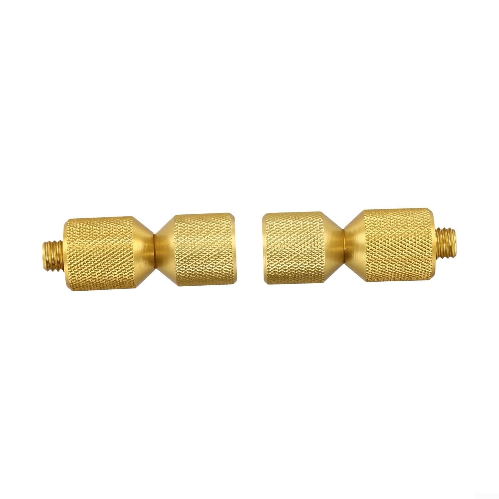 Lot de goupilles d'alignement de bride, goupilles à deux trous de 3,8 cm pour brides ASME de 68 kg de 1,27 à 35,6 cm, aluminium 6061 trempé avec finition oxyde noir, ergonomique (doré)
