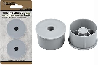 ROLLINGDOG Exclusive End Caps Refill for 18" Paint Roller Frame 1.75"(44mm) Core/Paint Roller Cover with Pin Hole Sized 10mm (Pack of 2)