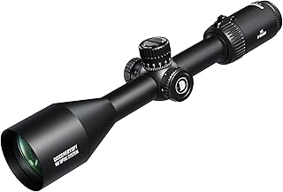 Rifle Scope MS 3-9X50IR with 1/4 MOA Reticle, SFP Rifle Scopes, Red/Green Illumination 5 Levels,3-9 Magnification, 25.4mm Tube, for Hunting