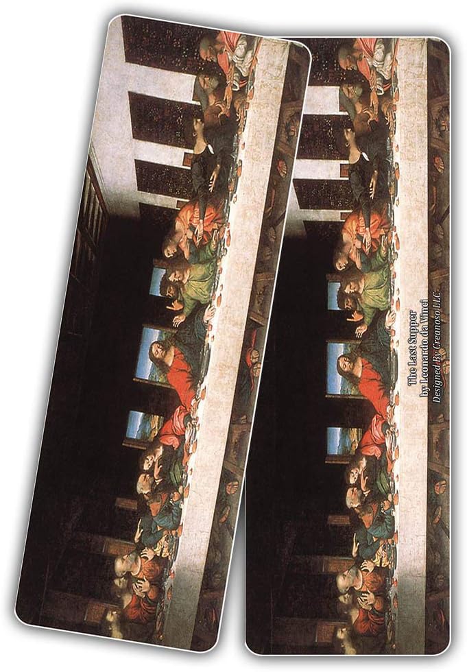 Creanoso Famous Classic Arts Series 2 Bookmarks (60-Pack) - Van Gogh, Leonardo Da Vinci, Edvard Munch, Johannes Vermeer, Caspar David Friedrich, Wassily Kandinsky – Wall Decor Art Bookmarkers
