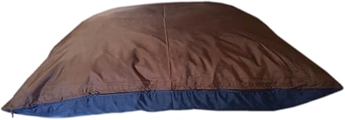 Miniatura 5 de eConsumersUSA - Almohada ortopédica de microgamuza gris de 37 x 27 pulgadas para perro, rellena con espuma viscoelástica triturada de alta calidad,