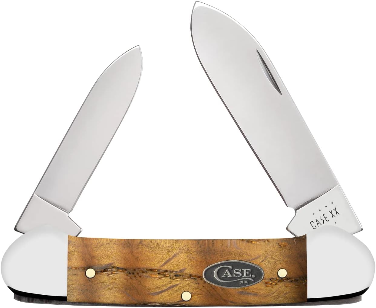 Case Cutlery CA47126: Canoe Yellow Curly Oak