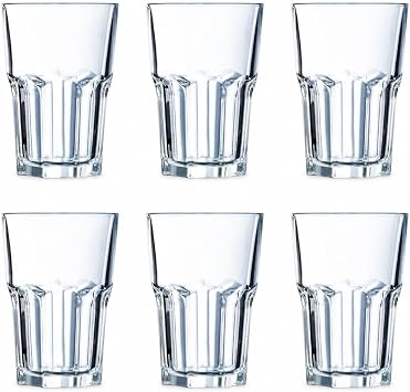 Arcoroc ARC J2602 Granity Long Drink Glasses 420ml Glass Clear Set of 6