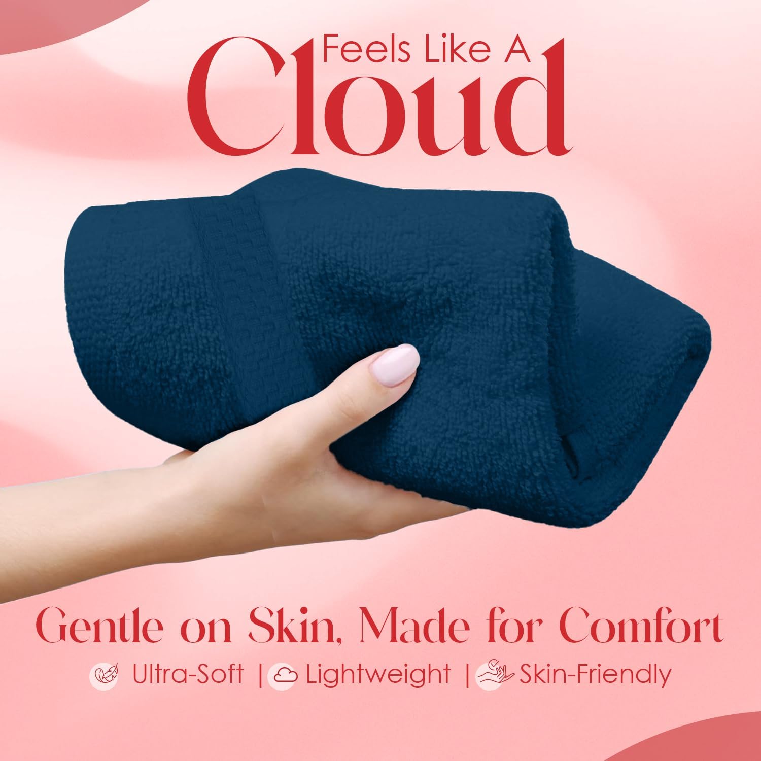 RIVERSIDE 100% Ring Spun Cotton Bath Towels Set of 4 (27x54) & Face Towels Set of 12 (12x12) - Luxury 600 GSM, Ultra Soft, Quick Dry & Highly Absorbent Washcloths for Bathroom, Gym, Spa & Hotel