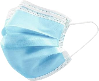 Disposable Face Masks 100 PCS 3 Ply Safety Respirator Breathable Comfortable Protection for Home Office Outdoor