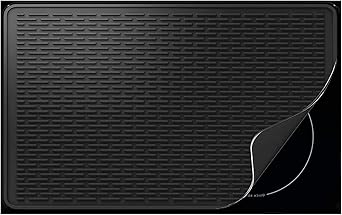 Stove Top Cover for Electric Stove - Silicone Stove Mat for Glass Top, Glass Cooktop Protector, XL Dish Drying Mats For Kitchen,Oven Covers for Electric Stove (Black,36 x 21)