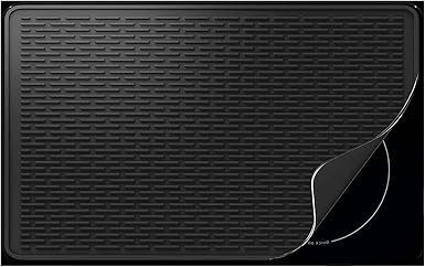 Stove Top Cover for Electric Stove - Silicone Stove Mat for Glass Top, Glass Cooktop Protector, XL Dish Drying Mats For Kitchen,Oven Covers for Electric Stove (Black,36 x 21)