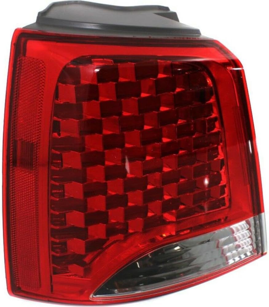 Outer Left Driver Side Red Clear Lens with Bulb Assembly Lamp Replacement Turn Tail Light Taillight for Kia for Sorento 2011-2013