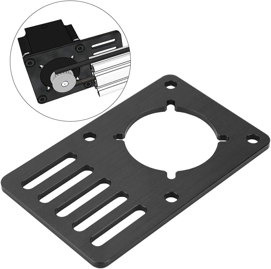Zerone 23 Stepper Motor CNC Mounting Plate, 3D Printer Fixed Mount Accessory