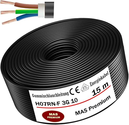MAS Premium Câble d'alimentation en caoutchouc H07RN-F 3G…