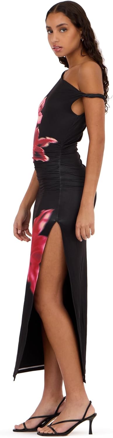 Forever 21 Womens Maxi Dress with Side Ruching Detail - Image 3