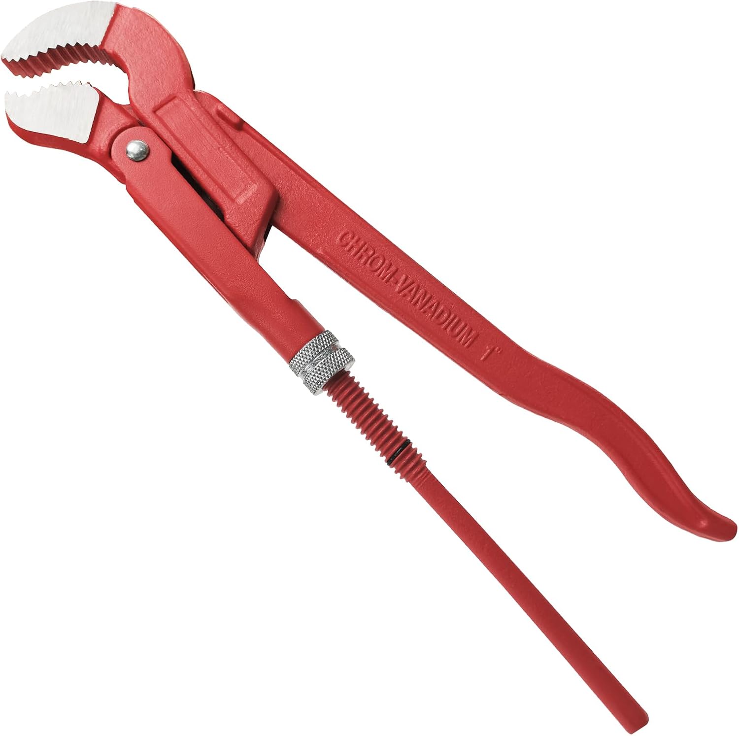WEDO Swedish Pipe Wrench S-Type, Water Pump Wrench, Max Jaw Opening 52mm,Length 330mm,Optimal Jaw Opening 1"(25mm),CR-V Steel, Die-forged, Heat Treatment