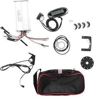 SPYMINNPOO Electric Bike Controller Kit, 1000W 30A Sine Wave Controller with LCD6 Display WithController Bag,Power Assist Sensor, Thumb Throttle