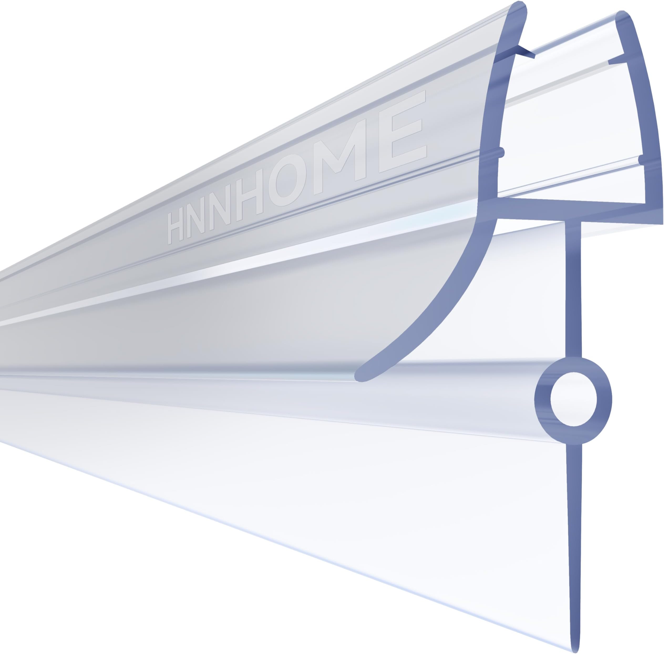 Rubber Plastic Bath Shower Screen Seal Strip for 4-6mm Glass Door Up to 22mm Gap (Straight)