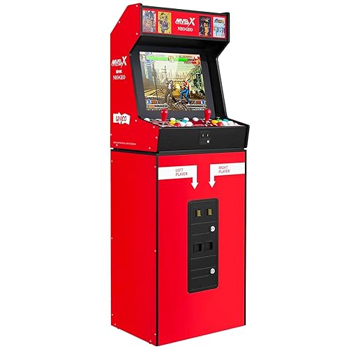 UNICO MVSX Arcade Machine and Base Combo, Pre-Loaded 50 SNK Retro Arcade Games
