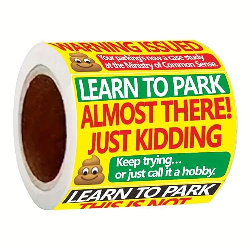 Funny parking warning stickers image