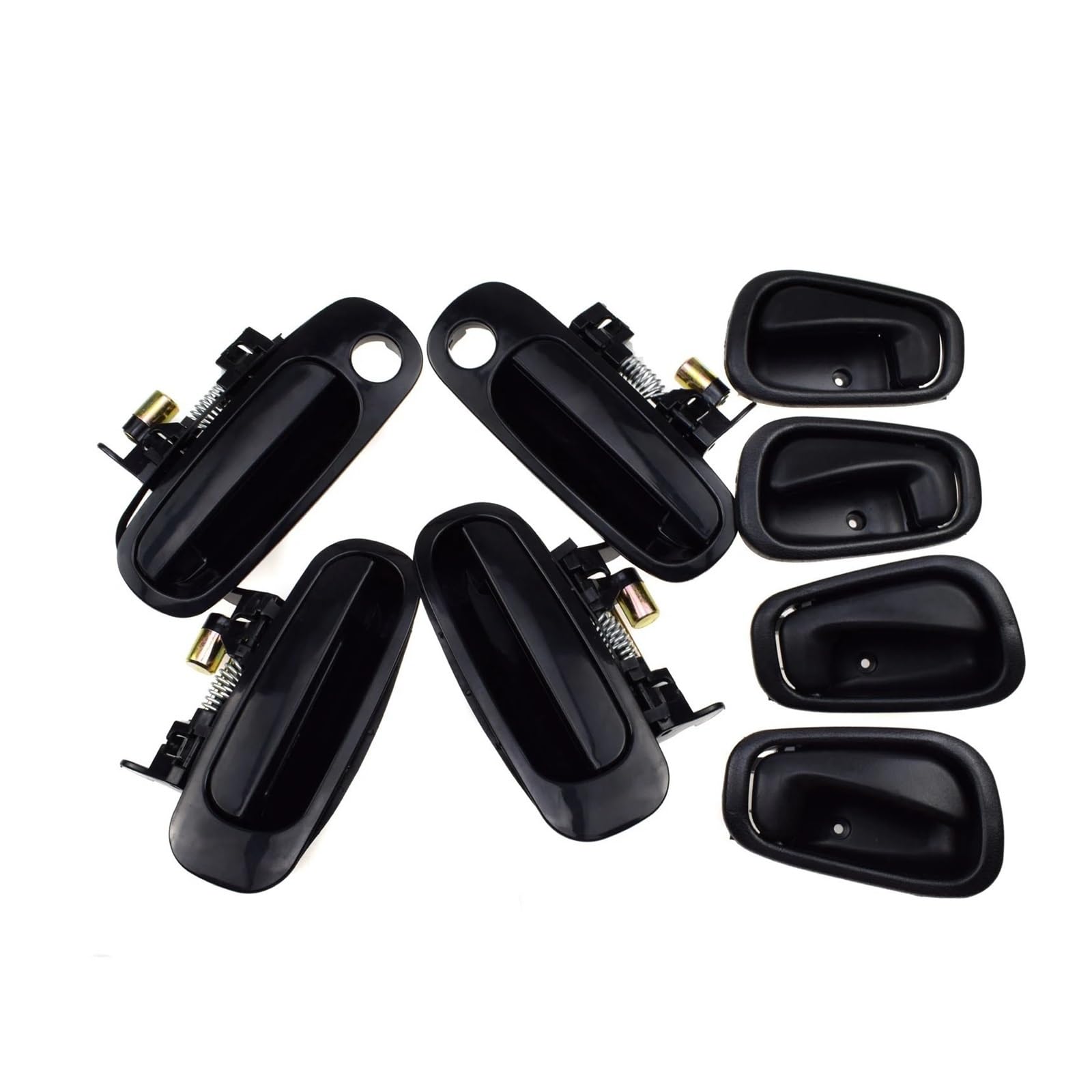 Mhtgd A Set Black Metal Plastic Door Handles 69206-02050 69210-02040 69210-02030 For Corolla For For Prizm 1998 1999 2000 2001 2002