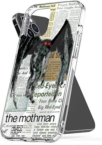 Funda para teléfono Mothman estética, a prueba de golpes, compatible con iPhone 15, 14, 13, 12, 11 X, Xs, Xr, 8, 7, 6, 6s Plus Mini Pro Max,