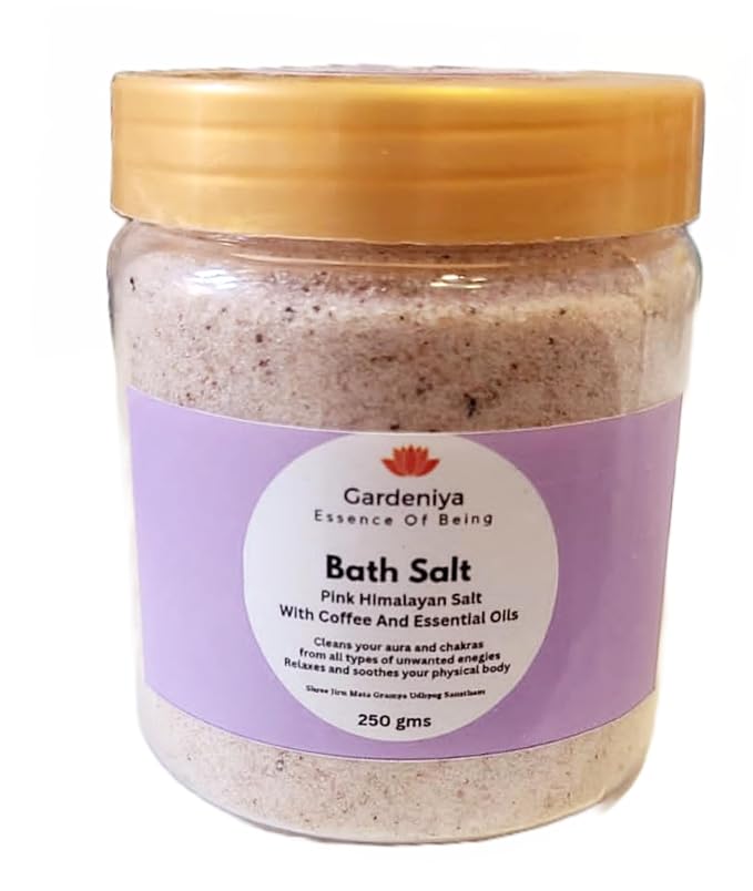 BATH SALT HIMALYAN PINK SALT WITH COFFEE AND ESSENTIAL OIL 250GRAM