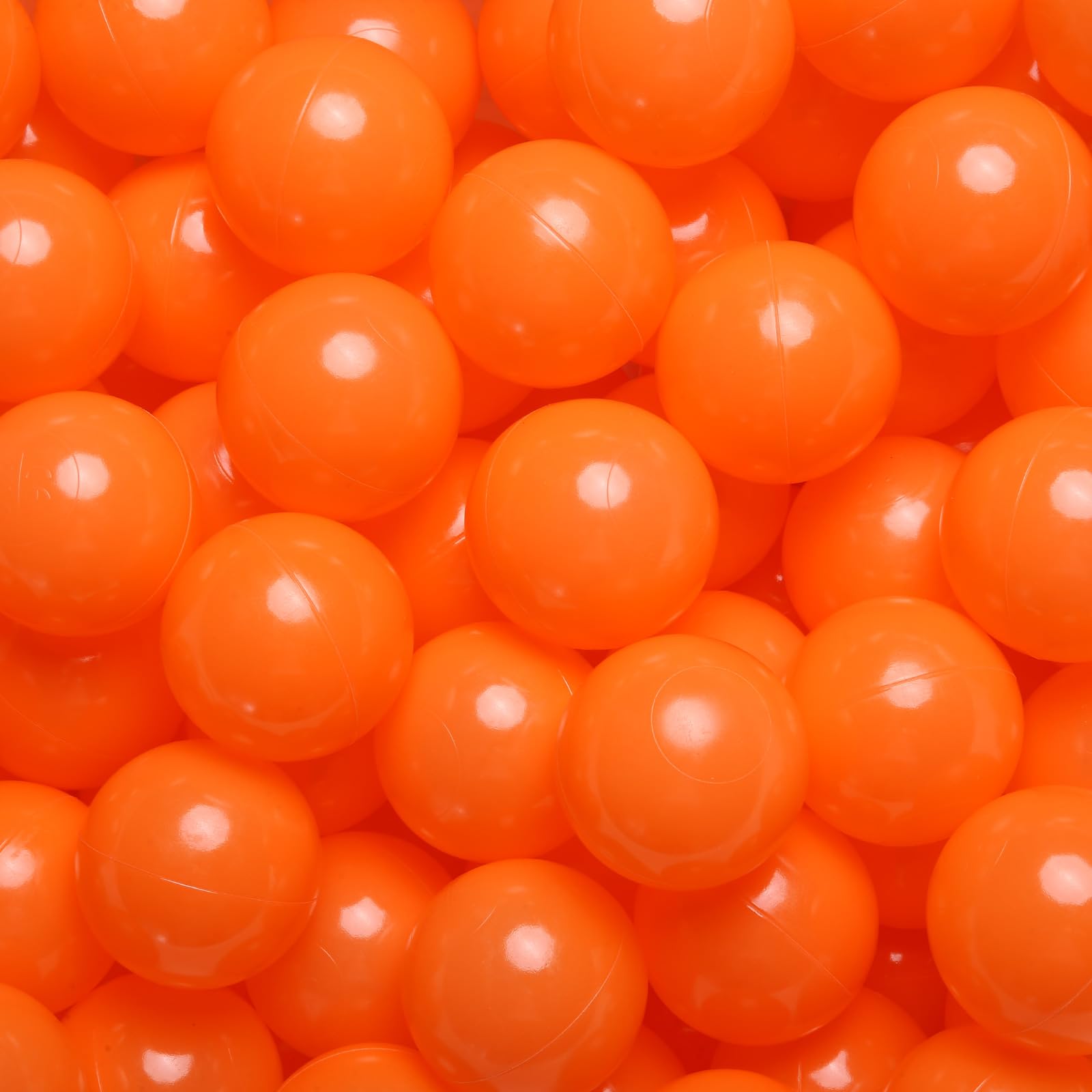 TRENDPLAY Big Ball Pit Balls 2.75 inches- Pack of 100 BPA Free Non-Toxic Play Balls for Kids Baby Toddler Tent, Tunnel, Playhouse, Ball Pool,Playpen,Orange