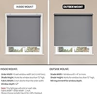 Vista 3 de Sunoff Persianas enrollables opacas sin cordones para ventanas, persianas para oscurecer la habitación, con aislamiento térmico, fáciles