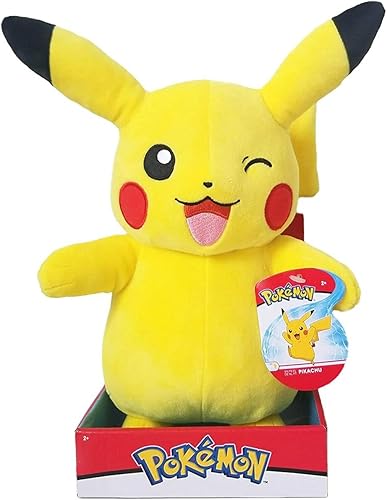 Miniatura 1 de Pokemon 97730 Pikachu Pokémon de peluche de 11.8 in, 12 pulgadas, detalles auténticos, juguetes para niños, multicolor