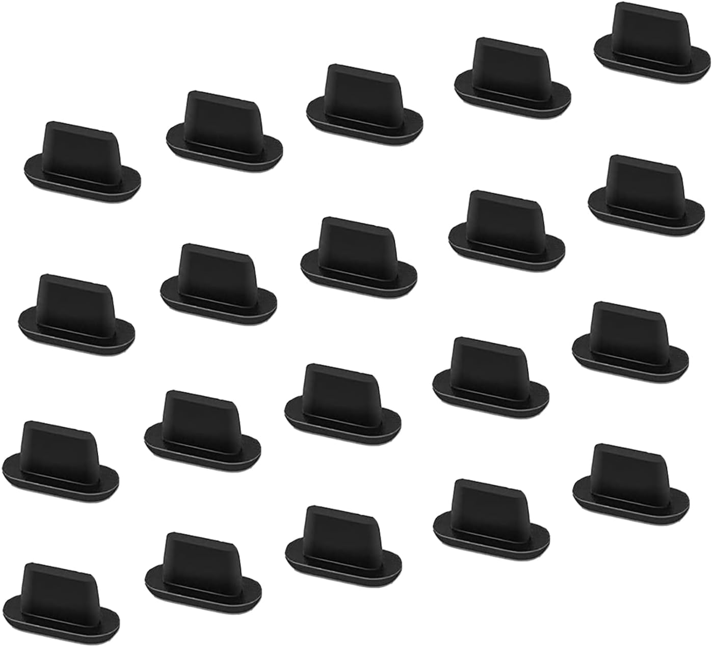 CaseBuy 10x Anti Dust Plugs Compatible with iPhone 14, 14 Pro Max, 13, 13 Pro, 12, 12 Pro Max, 11, 11 Pro, X, XS, XR, 8, 7, iPhone Charging Port Dust Cover | Silicone iPhone Dust Plugs, Black