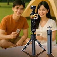 Vista 1 de Mini trípode extensible para cámara, portátil, mango para selfie, trípode para cámara web de escritorio con cámara réflex digital, soporte