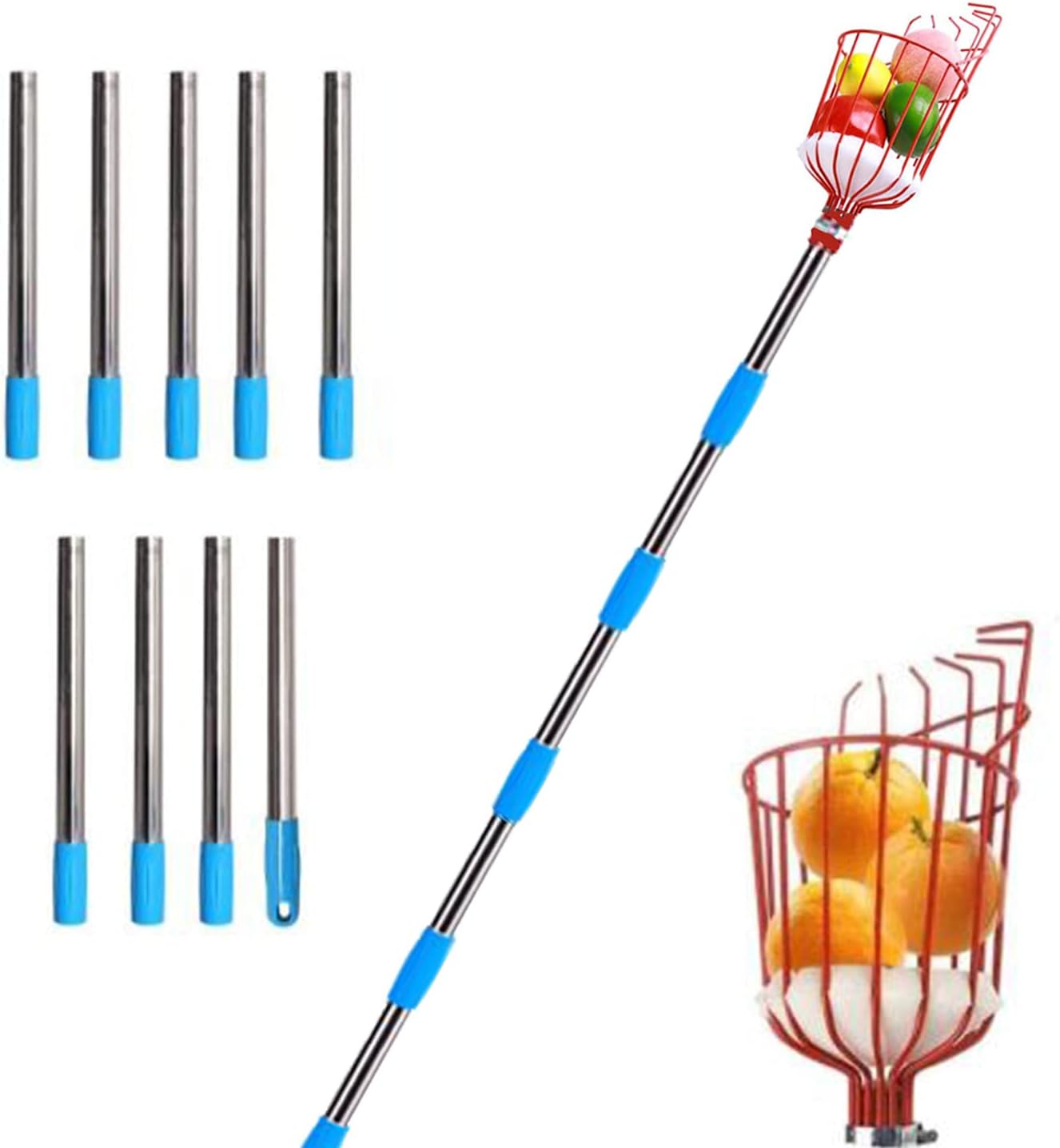 Telescopic Fruit Picker Universal 4m Fruit Picking Artifact High