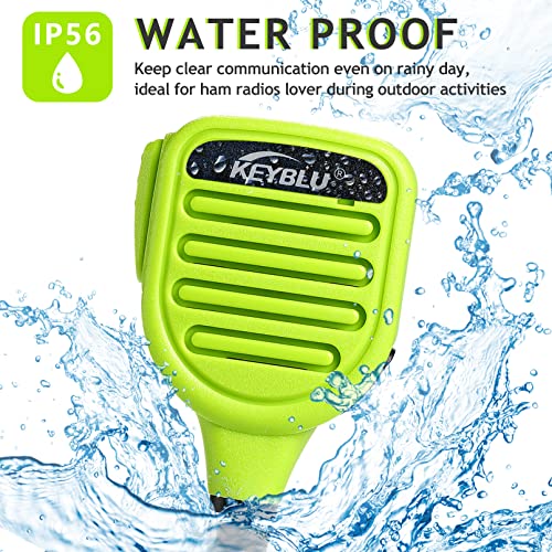 Image of Waterproof Shoulder Speaker Mic 2 Pin Two Way Radio Microphone with 3.5mm Audio Jack Compatible with BaoFeng GT-5R / UV-5R, BTECH, Kenwood and Retevis Radios Walkie Talkie