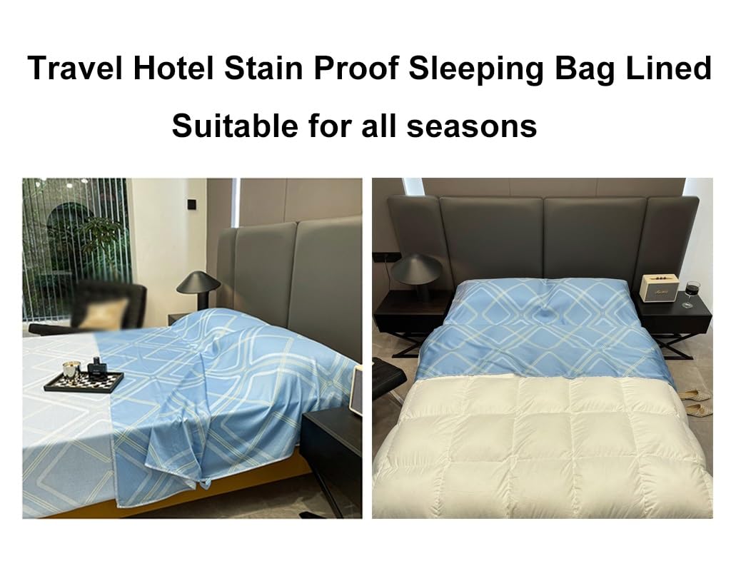 Sacchi a Pelo Sacco A Pelo Dell'hotel di Casa, Foglio Foderato di Sacco A Pelo Portatile da Viaggio All'aperto, Lenzuolo in Tessuto Tencel, per 1.2m/1.5m/2m Letti Singoli Matrimoniali (Size : 150x210