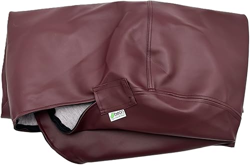 Miniatura 13 de Bean Products Puf grande de vinilo impermeable de grado marino | Relleno con cuentas de poliestireno y espuma CertiPUR | Fabricado en Estados Unidos