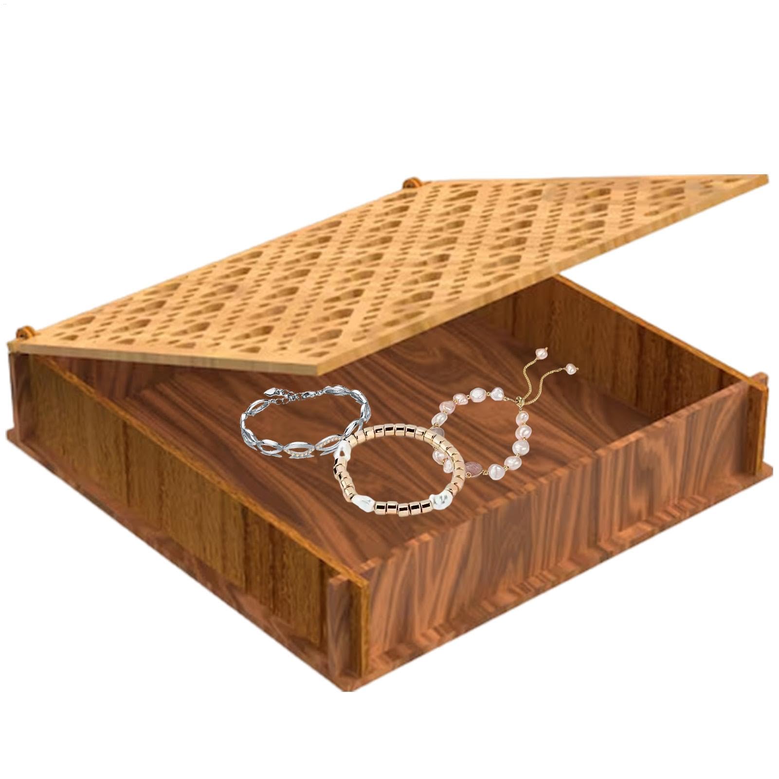 Boîte à souvenirs en bois pour ranger vos photos et accessoires de mariage